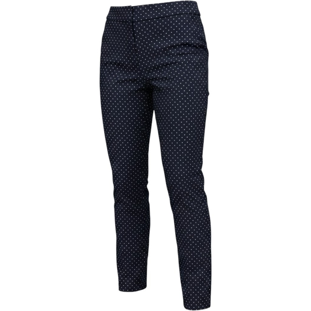 Chico's Polka Dot Pull On Stretch Leggings Black White Size 0.5 US 6 Small
